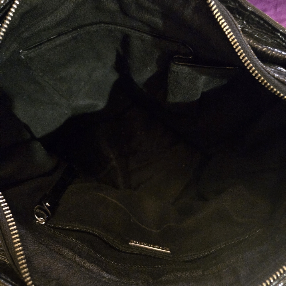 Charles David Patent Leather Tote Bag Y2K - Picture 7 of 11